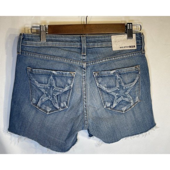 Big Star Womens 1974 Hazel Mid Rise Boot Jeans Cut-off Size 28 - Picture 6 of 10